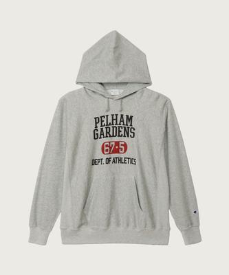 Reverse Weave Loose Fit Graphic Hoodie Oxford Grey