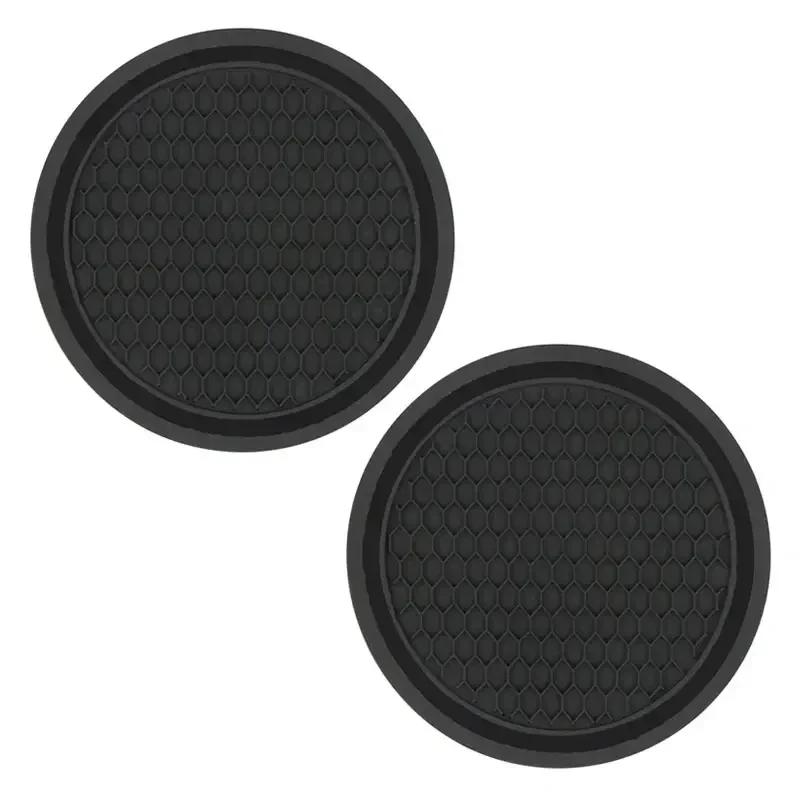Car Water Cup Pad Holders Non-slip Diamond Rhinestone Rubber Mat for Bottle Holder Coaster Auto Interior Anti-skid Cup Holders