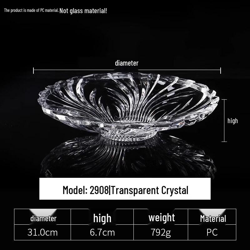 

Thickened Transparent PC Acrylic Round Plate