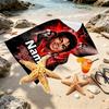 Personalisierbares Strandtuch mit individuellem Namen und Michael Jackson Druck, für Reise Camping Strandparty Heimdeko, Geburtstagsgeschenk für Familie & Freunde