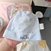0-3 Months Baby Fetal Cap Print Infants Beanie Cap Windproof Newborn Hats  Autumn