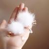 Plush Ball Hairpin Imitation Mink Teardrop Pendant Soft and Fluffy Hair Accessories for Children and Women