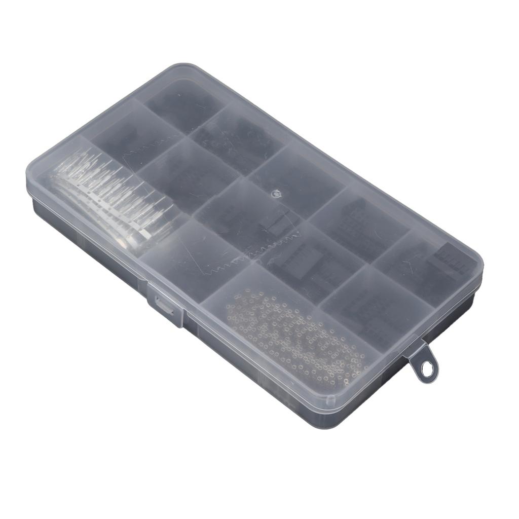 620 Stück Drahtbrückenstifte Header Männlich Weiblich Crimpstifte Stecker Gehäuse-Kit für 18 26AWG Kabel
