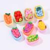 Yiwu Wintop Kawaii Style 3d Simulation Mixture Fruit Basket Design Flat Back Resin Cabochons for Diy Kit