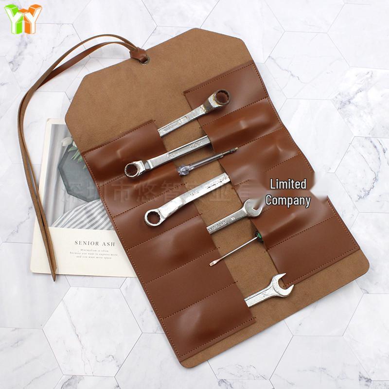 Leather Tool Roll Bag for Automotive Repair Tools
