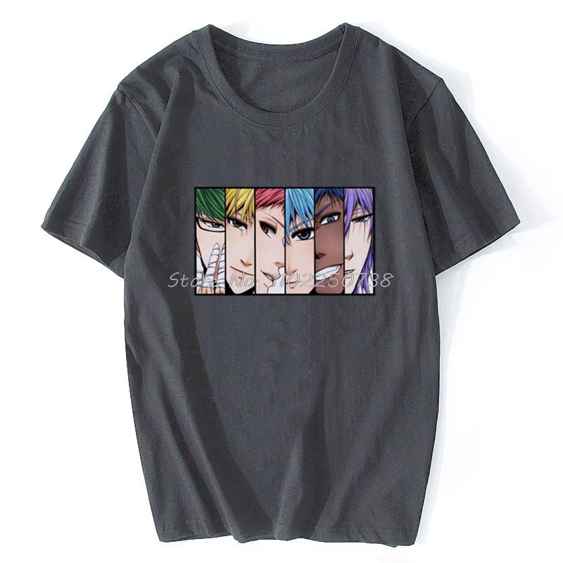 Japan  Anime Kuroko No Basket Funny Print T Shirt Men Harajuku Manga Summer Tops Causal Basketball Cartoon Tee Anime Shirt