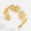 Breit öffnende Armreifen Spiral Vintage Manschette Kreatives Sonnenarmband Mädchen
