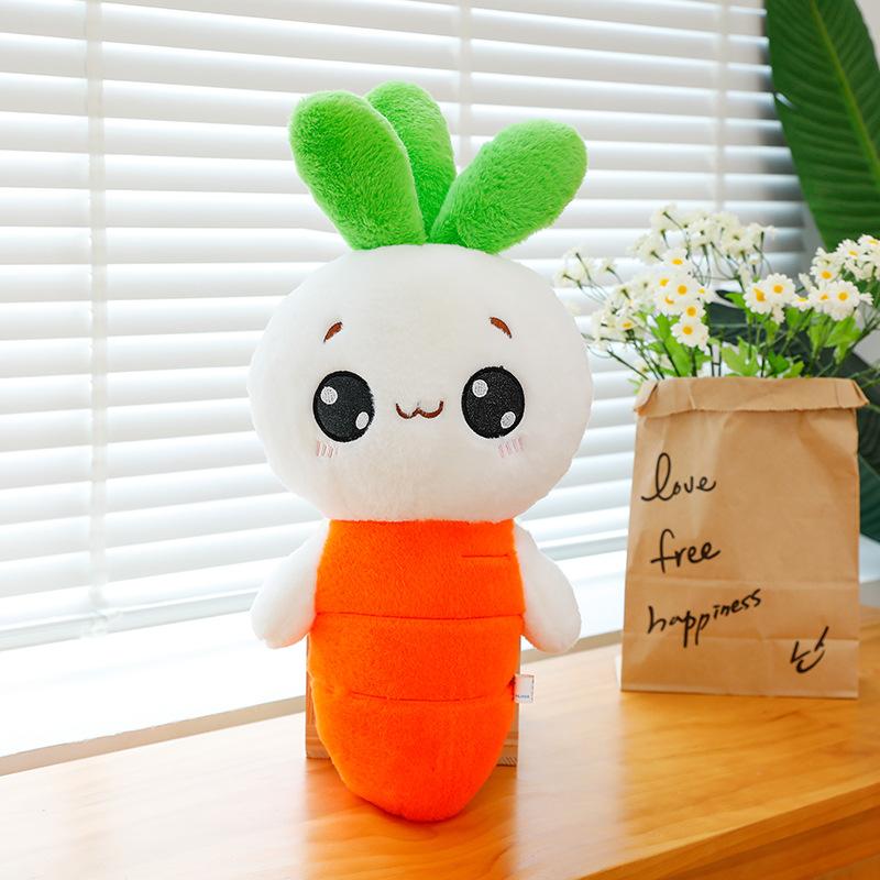 

Превратитесь в плюшевую игрушку-морковного кролика, детскую куклу, подушку-плед для сна для девочек, домашнее украшение, диванную подушку 45cm【0.35kg】 оранжевый