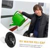 RV Camper Caravan Accessories Gravity Water Inlet With Lock Water Tank Filling Port White For Trailer Boat Leak-Proof Anti-Rust