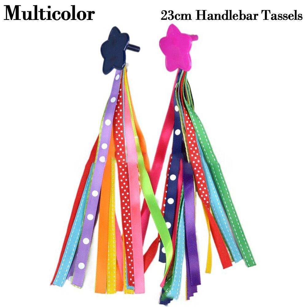Outdoor Streamers Tassel Bike Bicycle Decoration Tricycle Handlebar Tassels Bicycle Basket