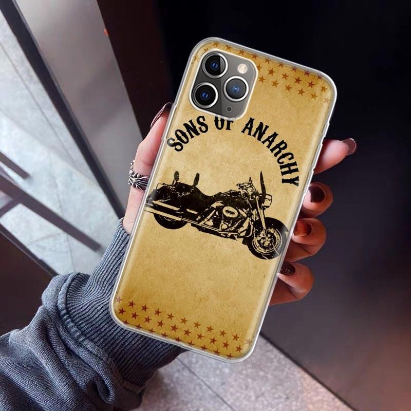 Custodia per Telefono TV Eua di Sons Of Anarchy per iPhone 17 Air 11 13 Mini 14 15 Plus 16 12 Pro Max 16E SE 7 8 Modello Copertura Posteriore Morbida in TPU