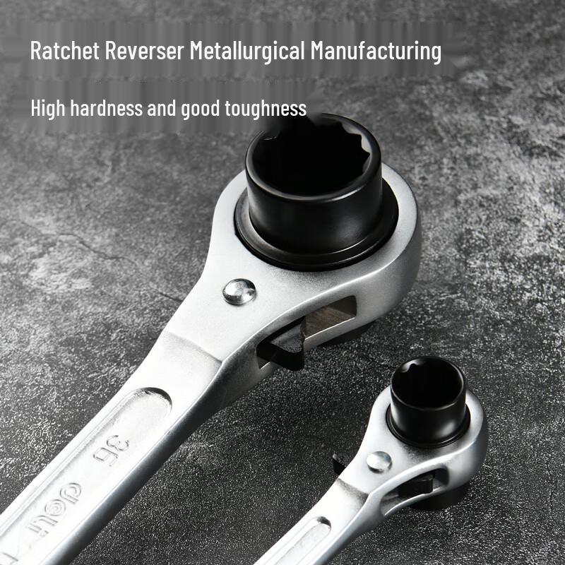 Deli Pointed Tail Dual-Head Ratchet Wrench