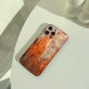 Natural- Rust- Texture Phone Case For iPhone 17,16,15,14,13,12,11 Pro Max,16Plus,XS Lightweight and Practical Soft Black Cover