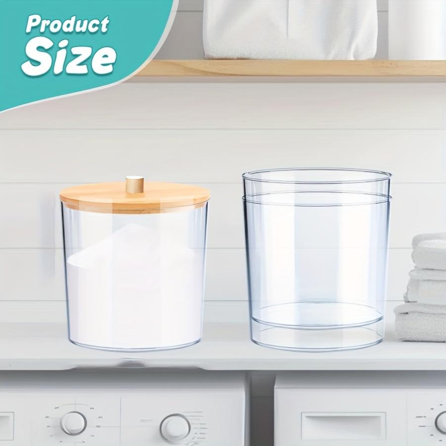 Laundry Room Organization and Storage Jars Large Capacity Acrylic Storage Box Laundry Detergent Pods Container with Spoon Clear