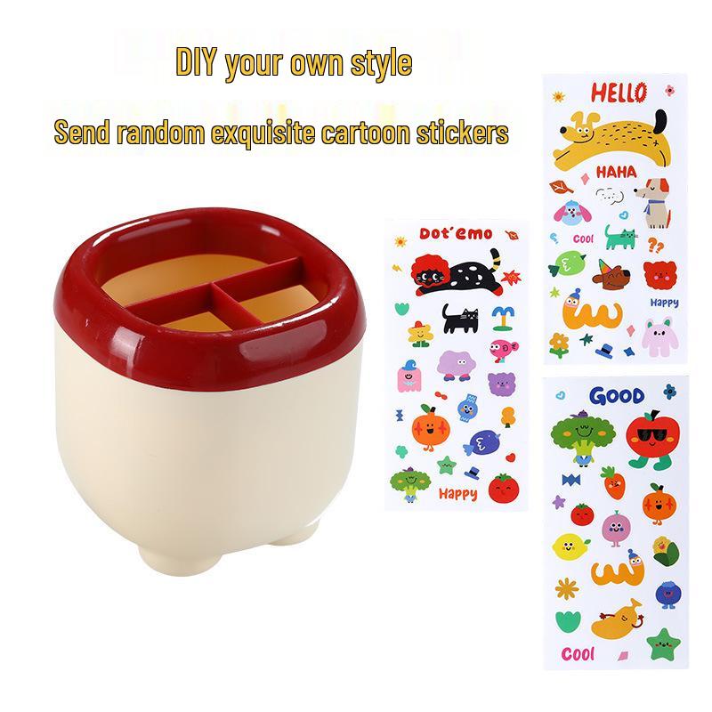 Back-to-School Bestseller: Cute, Large Capacity Desktop Organizer with Dividers for Children's Stationery