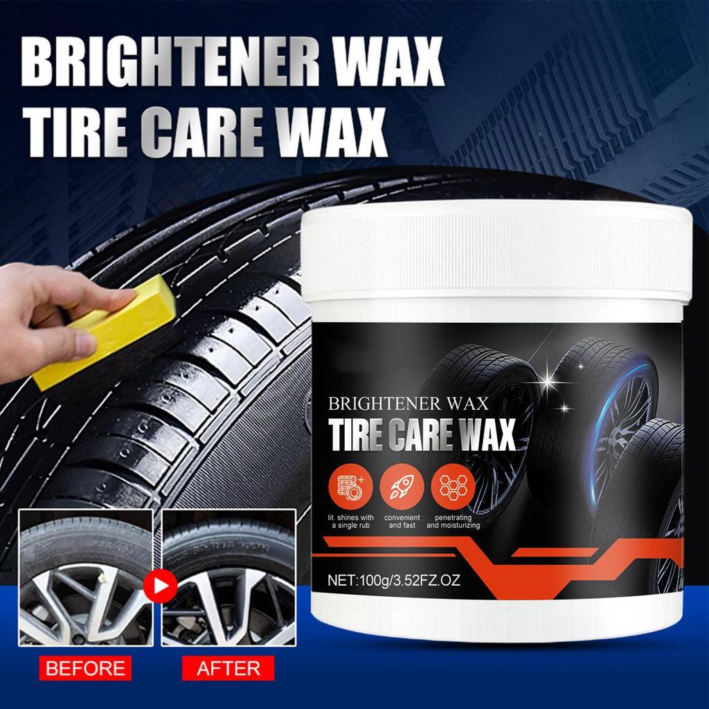Wheel Shine For Car Tires 100g Car Wheel Shine Restorer Cleaning Polishing Detailing Agent Tire Refurbishing Coating Wax For