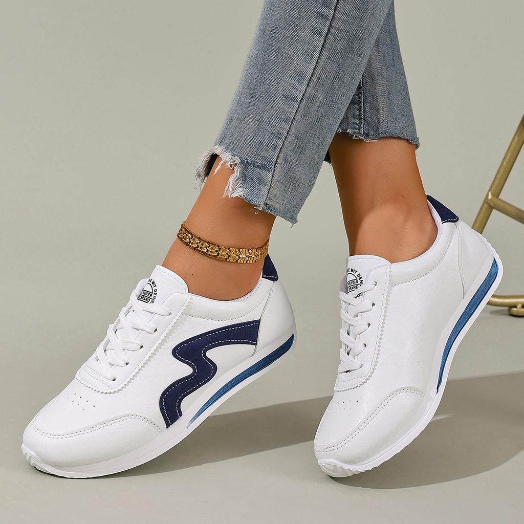 New Women Casual Walking Shoes Summer Flat Lace Up Breathable Sneakers Fashion Casual Flat Sneakers for Women 35-43