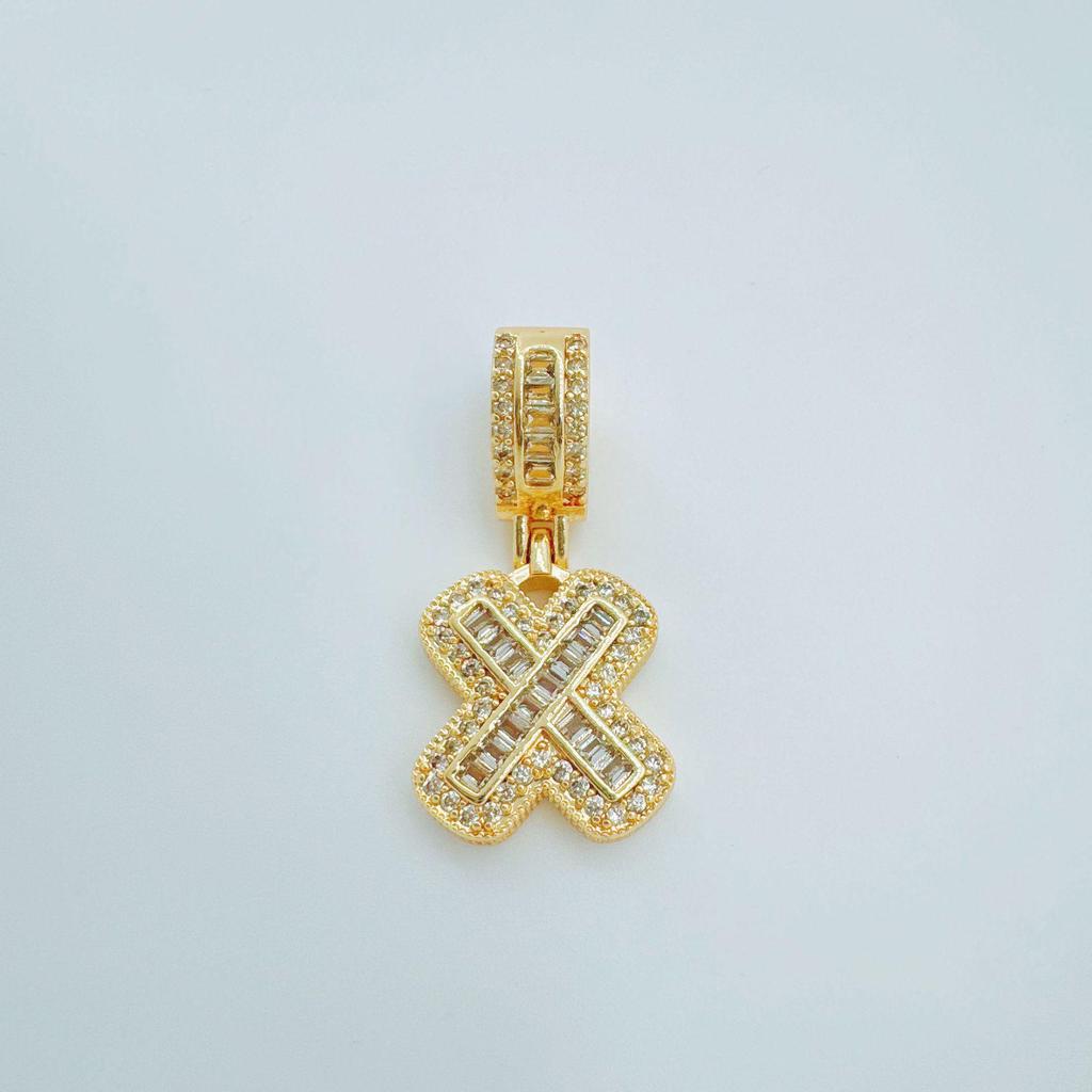 European Rock Candy Necklace: 26-Letter Pendant, Hip Hop Fashion Jewelry Accessories