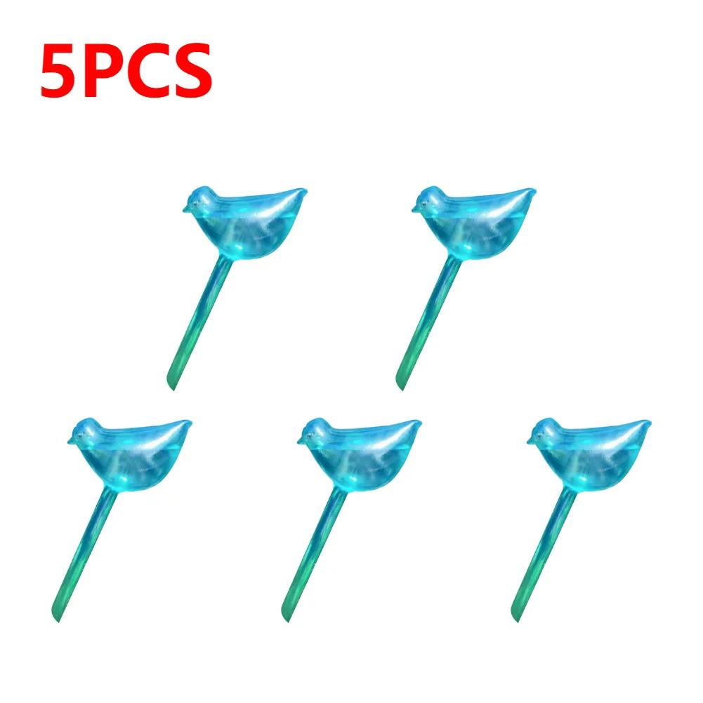 6-1Pc PVC Transparent Plants Watering Bulbs Bird Shape Automatic Drip Irrigation Self Watering Device Home Flower Waterer Bulbs