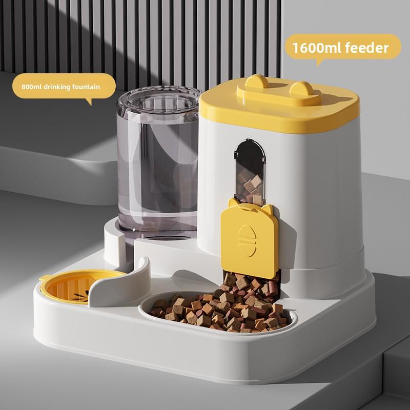 Automatic Feeder: Cat Bowl, Dog Bowl, Cat Food Bowl, Double Bowl for Cat Food, Water Bowl, All Integrated To Protect The Cervical Vertebrae