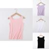 Women's Soft Seamless Ribbed Racer Back Stretch Tank Top For Yoga And Layering