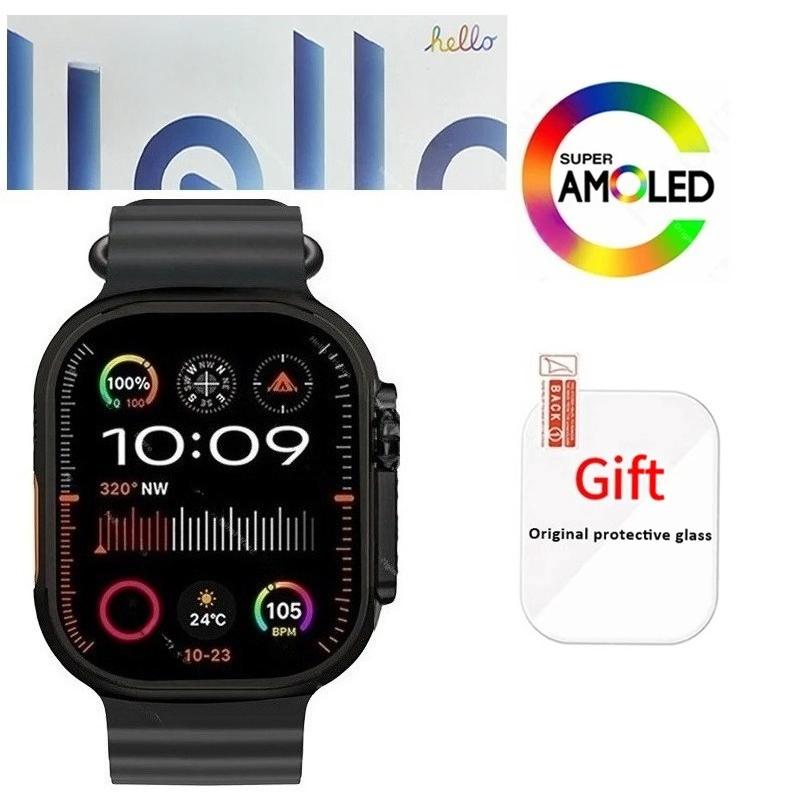Nouvelle Montre Intelligente Originale Hello Watch 3 Plus ULTRA 3 49mm HD AMOLED 4G ROM NFC DeepSeek GPS Boussole Appel Bluetooth Montre Hommes Femmes