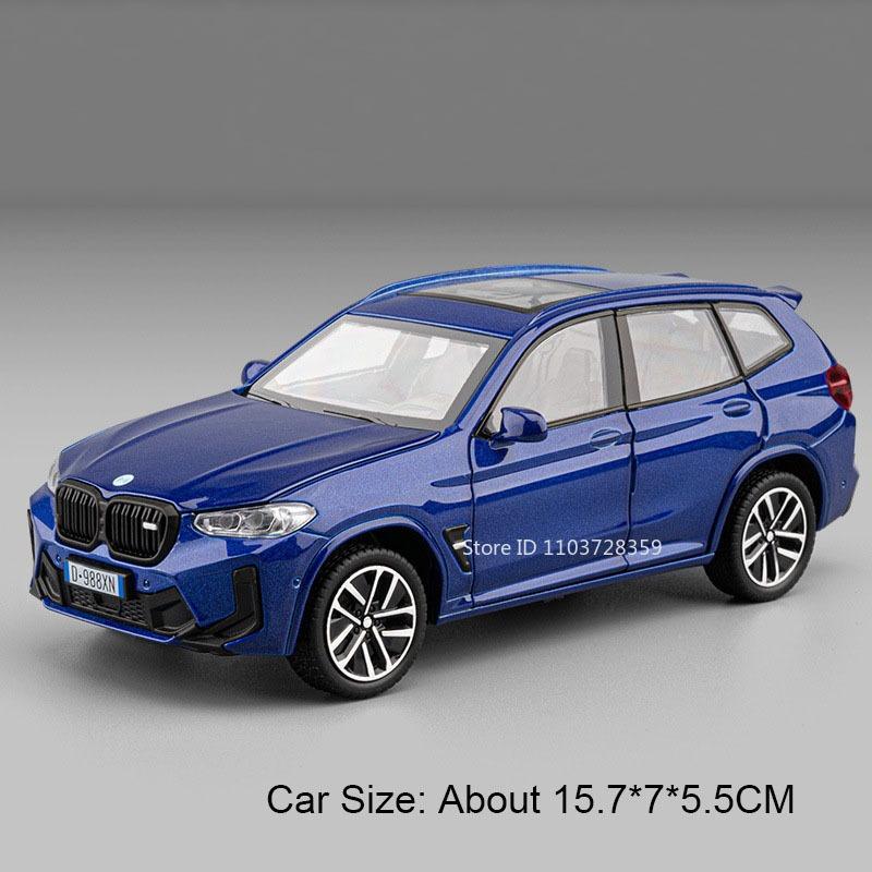 1:32 Scale M4 X3M Alloy Car Model Toy Doors Opened Rubber Tires Vehicles Models Sound Light Sports Cars Metal Toy Ornaments