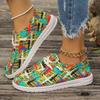 Plus Size Casual Shoes Women's New Canvas Flat Lace-up Low-top Loafers Women's Singles Shoes for Fall 2025