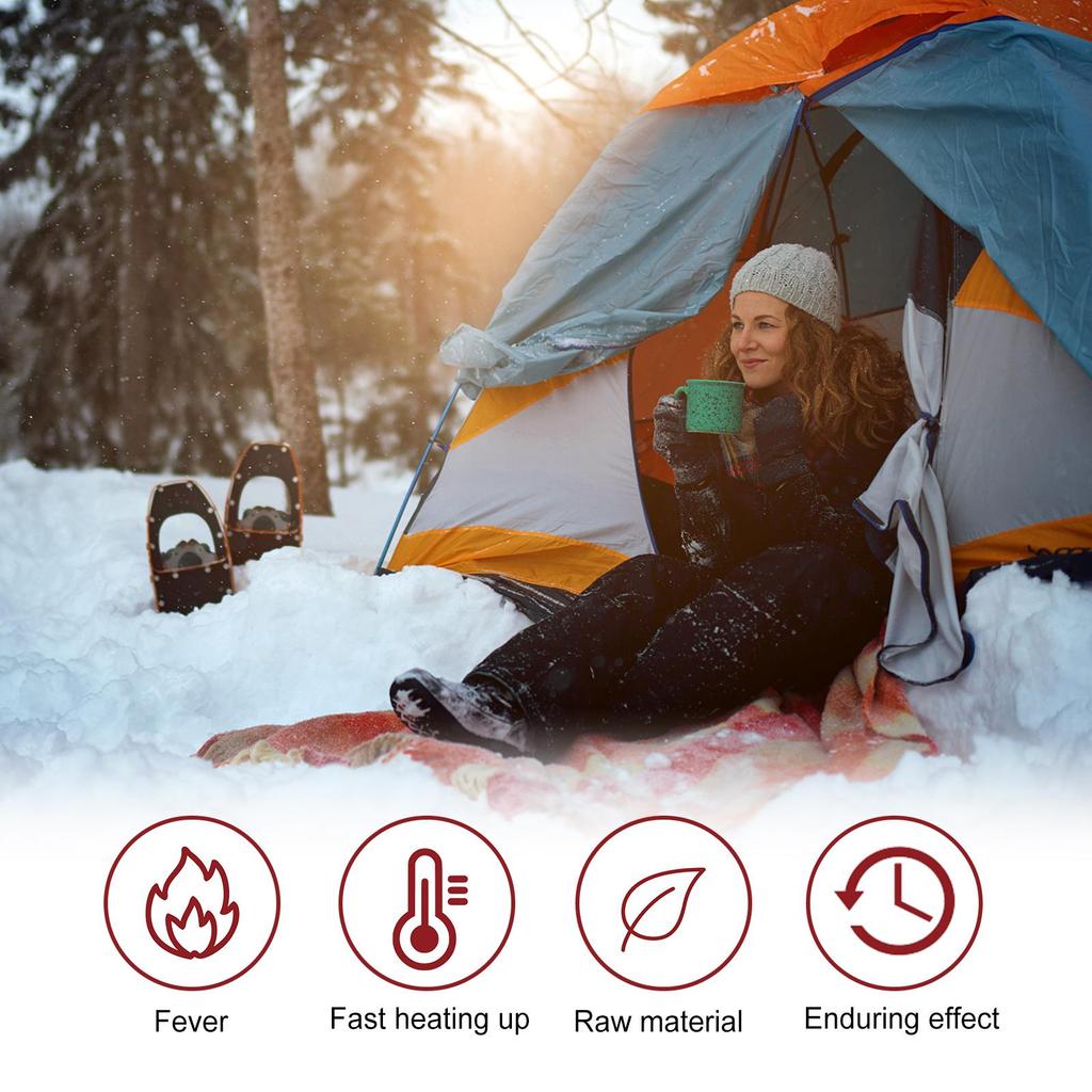 OUHOE Hand Warmer, Heats for Up To 10 hours.,Long-lasting Warmth for Outdoor Winter, Keeps Cold Away and Eliminates Odors. 10pcs.