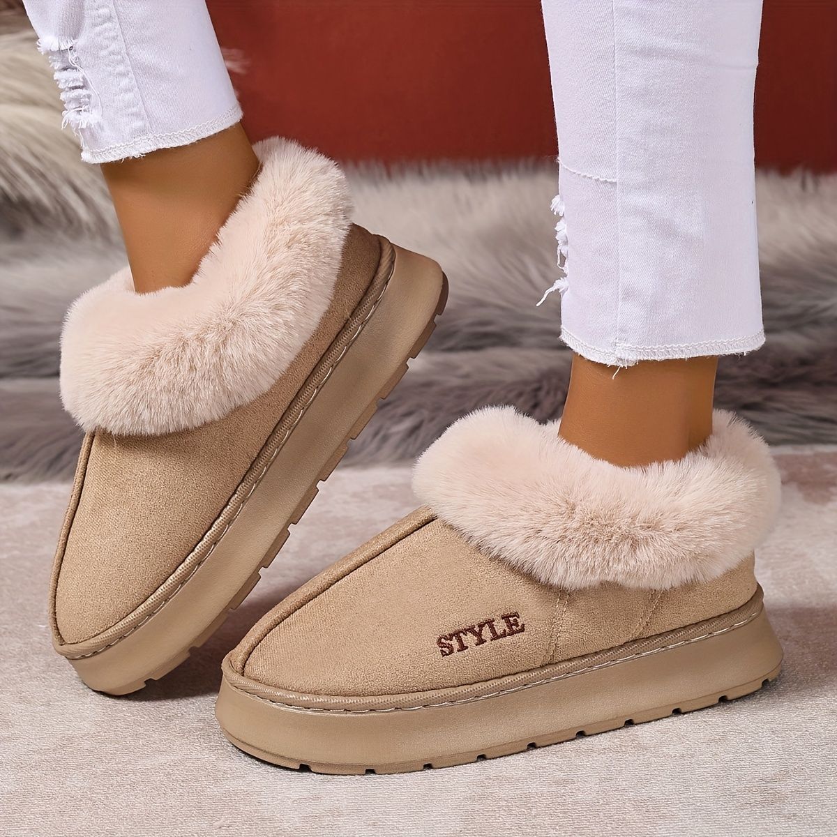 

Настраиваемая хлопковая обувь для мужчин и женщин - Нескользящие домашние/уличные тапочки с задником 40-41 бежевый