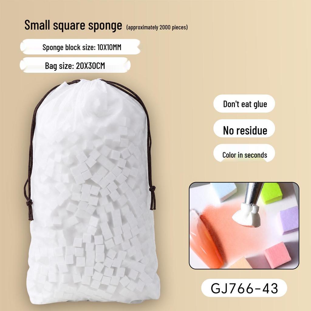 Mini Nail Art Gradient Blending Set: Sponge, Clip Pen, Glue