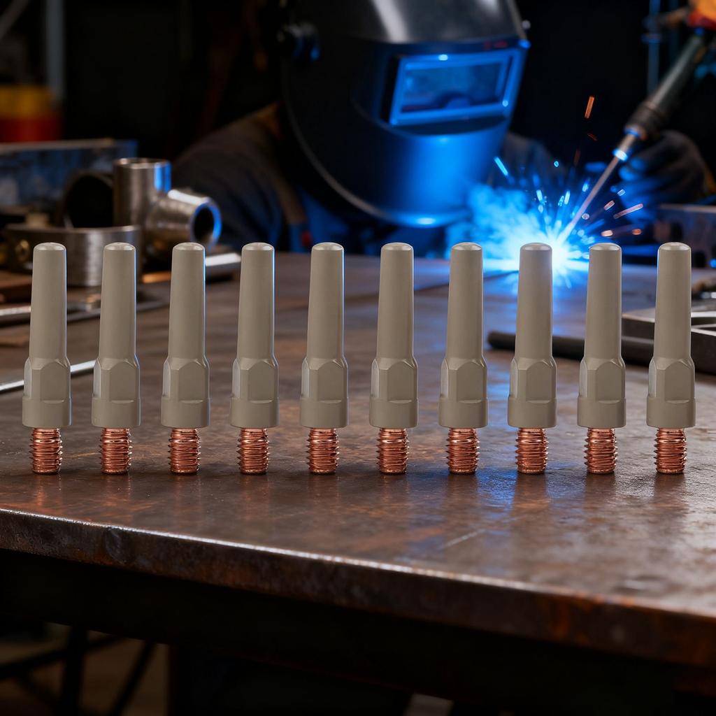 10PCS NonStick Coating Welding Nozzles for 15AK For MIG Promotes Clear Weld Path and Reduces Slag for Better Results