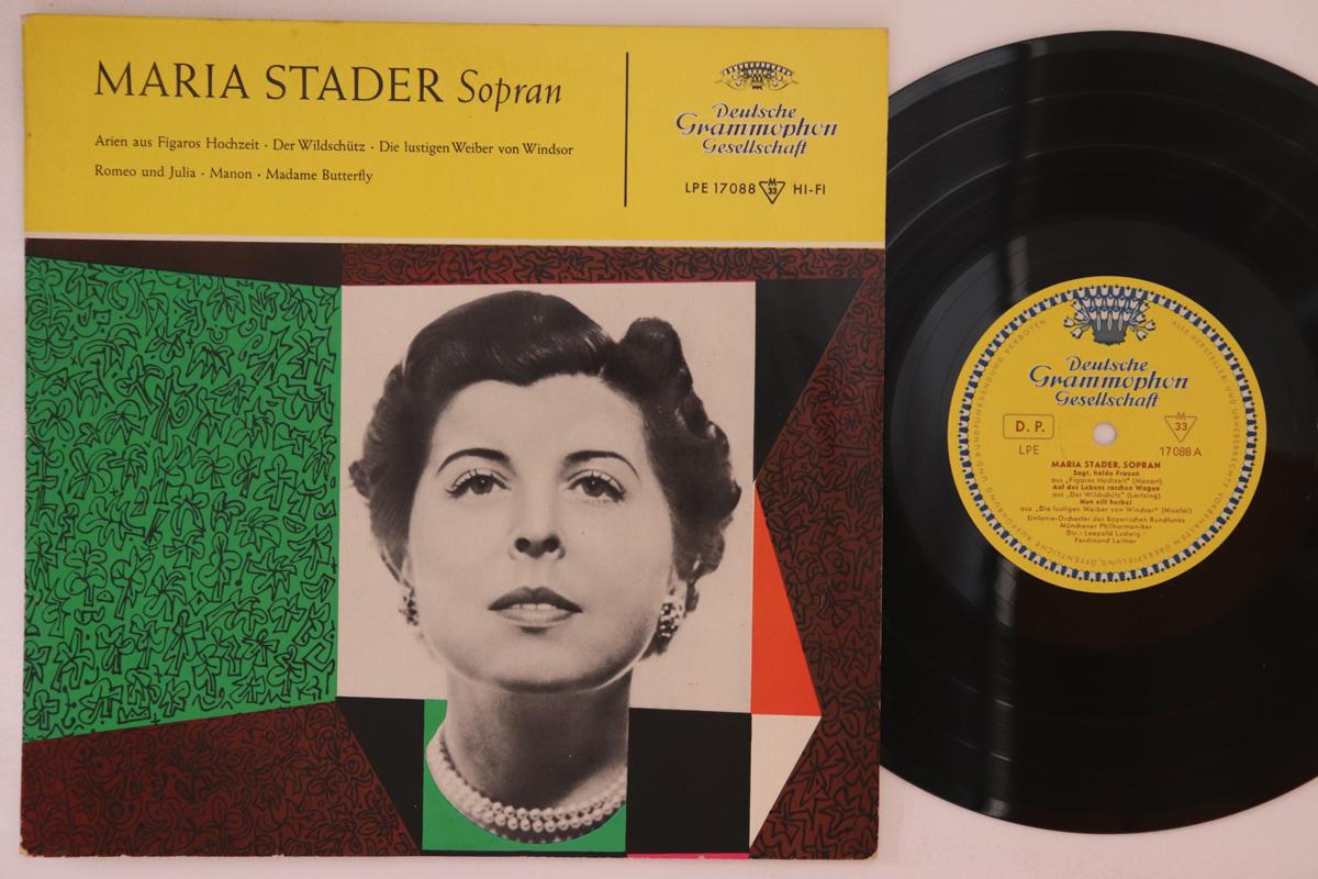 

10inch Record MARIA STADER Arien LPE17088 DEUTSCHE GRAMM Europe Classical Used