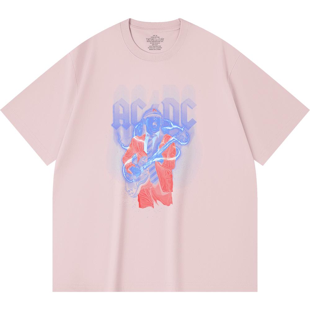 230 Gsm 100% Cotton Heavy Metal T-Shirt  Rock Band Popular Music Print Unisex Heavy Cotton T Shirt