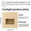 86-Type Recessed Wall Mounted Night Light Switch Control Light White light/Warm Light for Hotels Apartments and Corridors