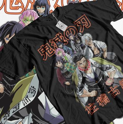 Hashira Demon Slayer T-Shirt Kimetsu No Yaiba Tengen Horror Anime Prezent Koszulka