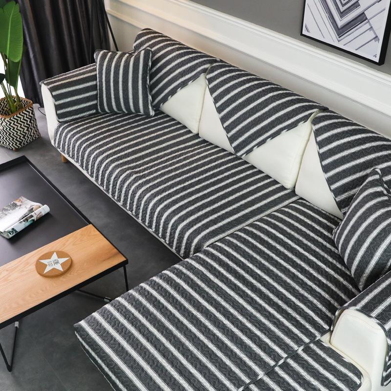 

Простое современное полотенце для спинки диванной подушки, всесезонное универсальное тканевое полотенце из чистого хлопка с полным покрытием для дивана 70*70