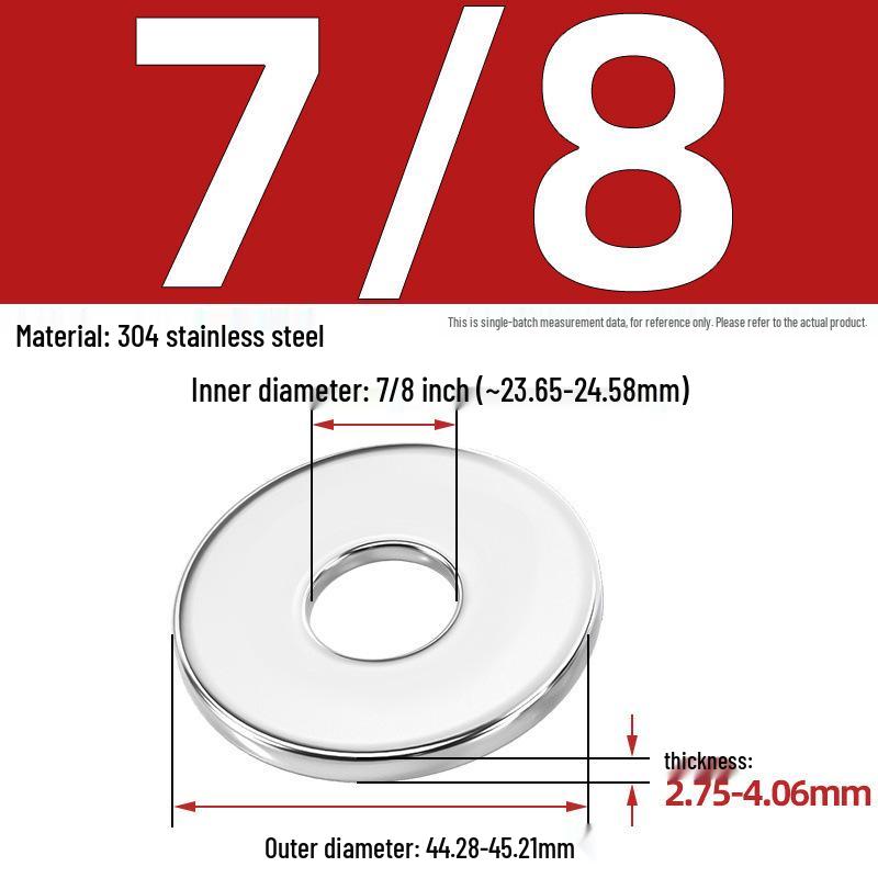 304/316 Stainless Steel Flat & Round Washers Collection