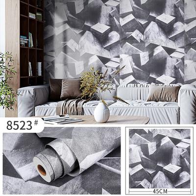 3D Geometric Self-Adhesive PVC Peel & Stick Wallpaper Modern Textured Decor for Living Room, Bedroom, Home Office | Easy Removable Wallsticker