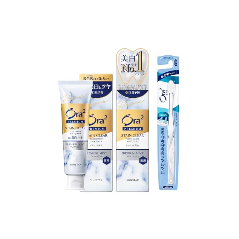 [Ora2 Premium Stain Clear Paste (Premium Mint) 100g X 2 + Bonus Item] [Quasi-drug]