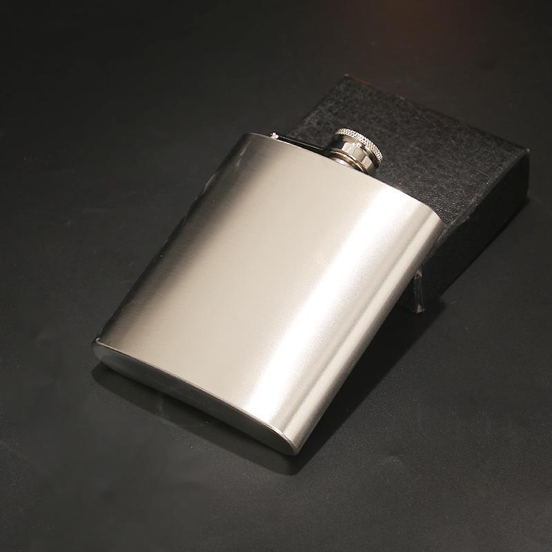 Stainless Steel Portable Hip Flask (1-7oz) for Outdoor Use – Baijiu Bottle (8oz)