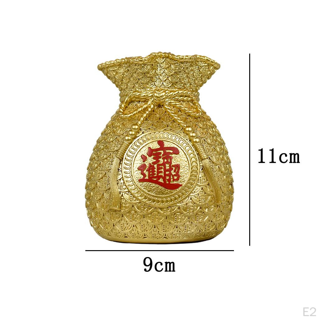 Chinese Flower Vase Shape Piggy Craft Wealth Furnishing Dorm Desktop