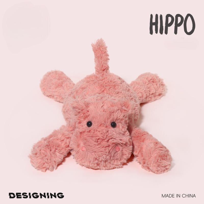 

35 см Плюшевые слон, бегемот, лиса, мягкие набивные животные для сна ребенка, декор комнаты, подарки на день рождения для детей About 35cm Long