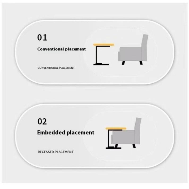 Höhenverstellbarer, drehbarer Beistelltisch, multifunktionaler, leichter Sofa-Beistelltisch, Kaffee-/Teetische, beweglicher Schreibtisch für das Wohnzimmer