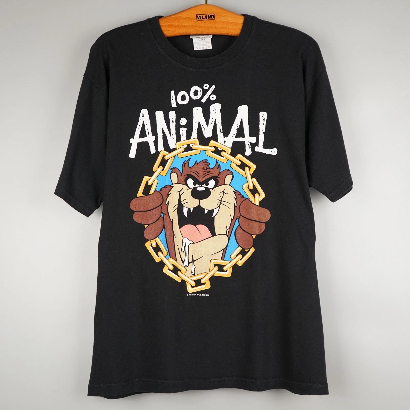 Vintage 1990s TAZ Tasmanian Devil t shirt 100% Animal M