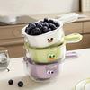 Duck-bill Dopamine Cute Handle Drain Basket Water Filter Double 2-in-1 Thickened Washing Basket Wash Fruit Household