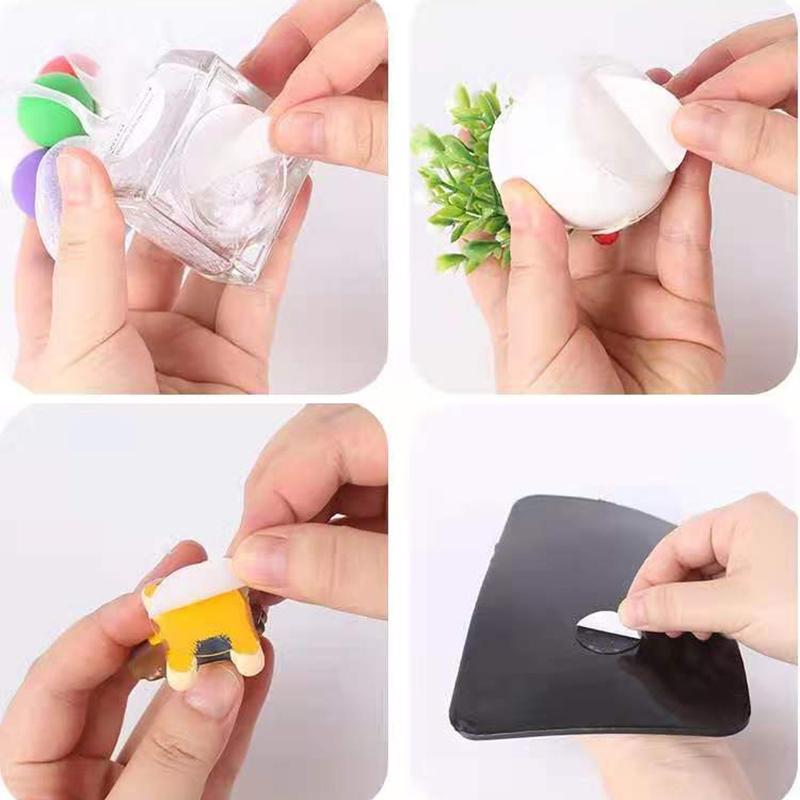 10Pcs Transparent Acrylic Double-Sided Adhesive Sticker Strong Adhesive Patch Waterproof No Trace Double-Sided Mounting Gel Pad