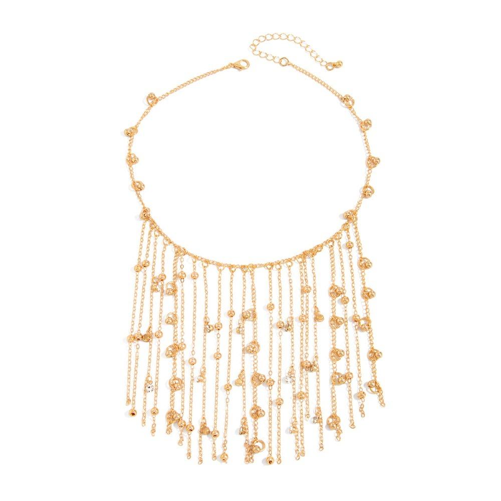 Light Luxury Tassel Chain – Sparkling Diamond Detail, Elegant Necklace for Party or Daily Wear, Timeless Feminine Style
