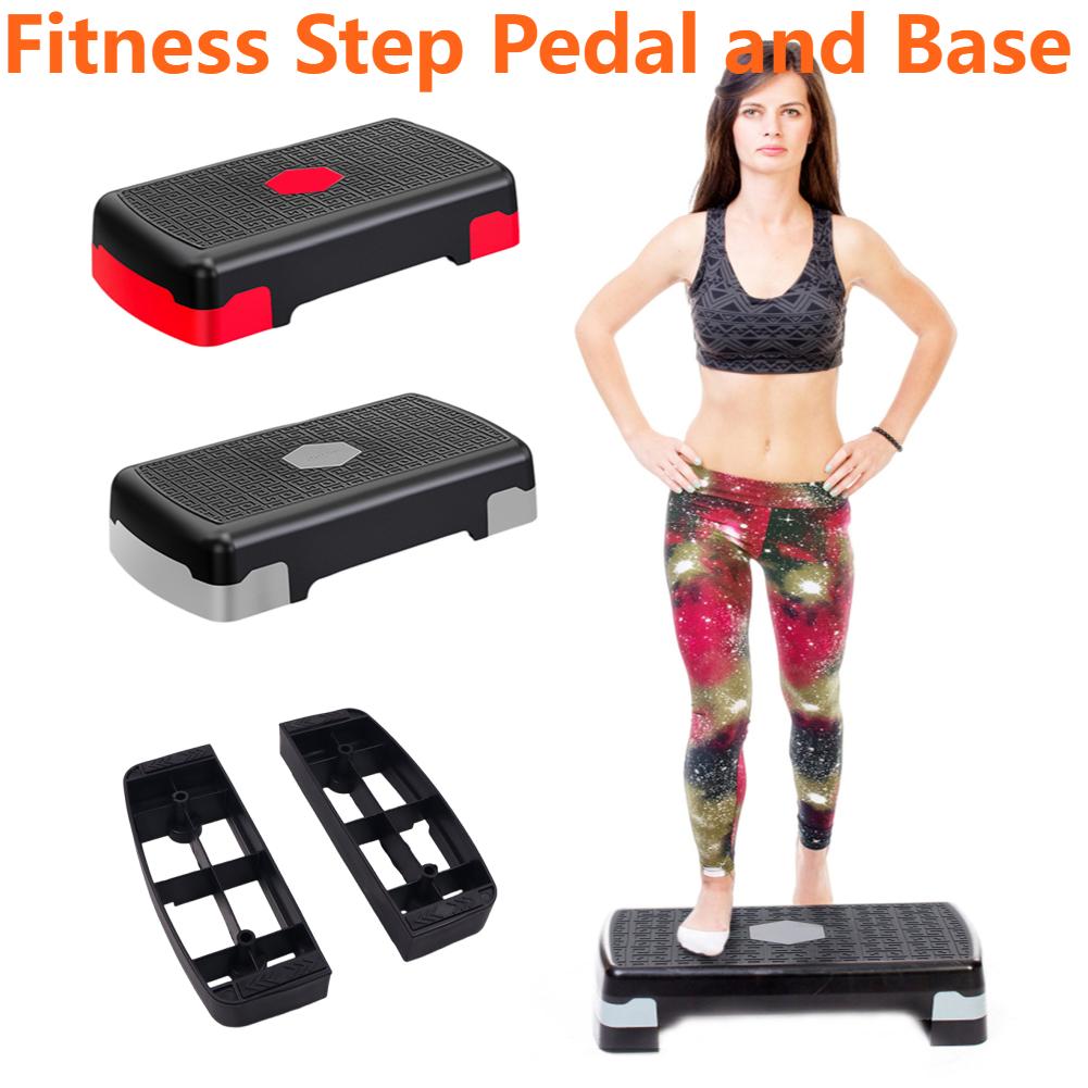 Fitness Pedals with Base Mini Body Building Stepper Adjustable Non-slip Stable 200KG Load-bearing Home Gym Training Equipment