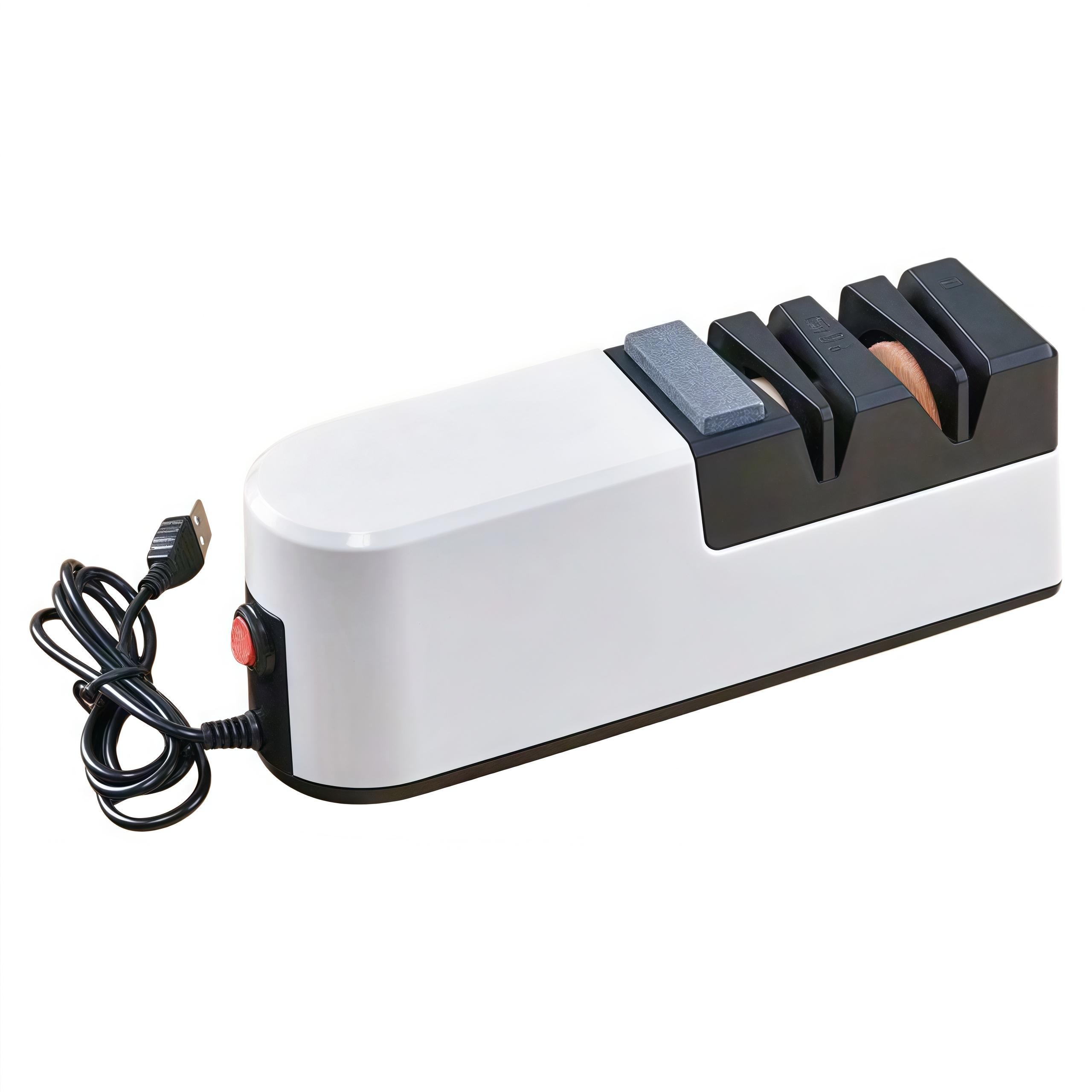 

Diamond Abrasive Sharpener 4 Slot Sharpener Effortless Sharpening Non-slip Bottom Safety Features Compact Design